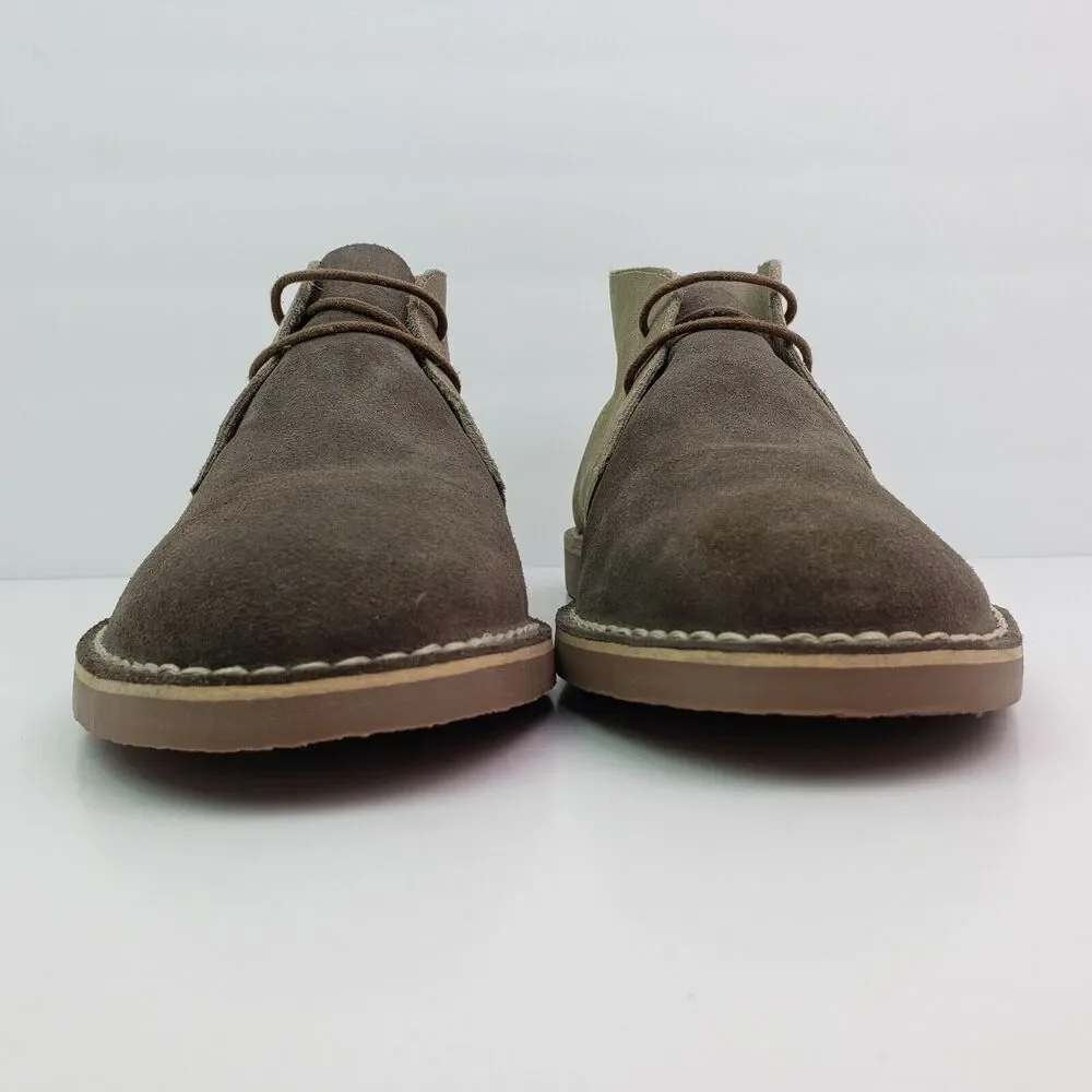 Robert Wayne Greyson Mens Size 11 D Beige Taupe Suede Leather Chukka Boots